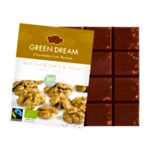 Green Dream Cevizli Sütlü Tablet Çikolata
