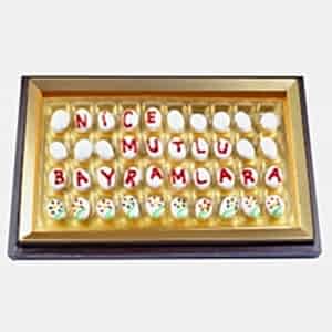Nice Bayramlar Badem Şekeri Mesajlı Çikolata