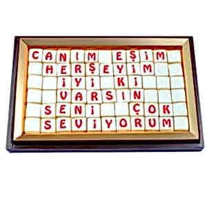 Canım Eşim Mesajlı Kurabiye Harfler
